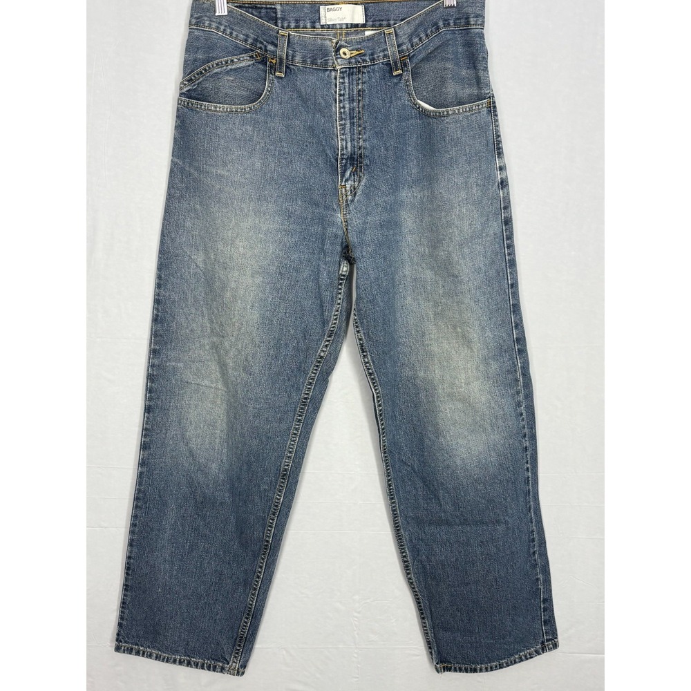 Levi's SilverTab Baggy Jeans Mens Blue Denim Comfort Everyday 5-Pocket 31x29